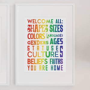 LGBTQ+ Wall Art - Pride Poster - LGBTQ Safe Space - LGBTQ Home Decor - Queer Unisex Apparel