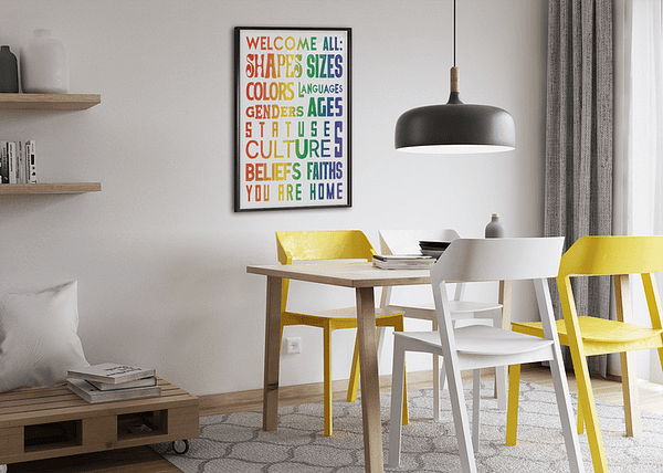 LGBTQ+ Wall Art - Pride Poster - LGBTQ Safe Space - LGBTQ Home Decor - Queer Unisex Apparel