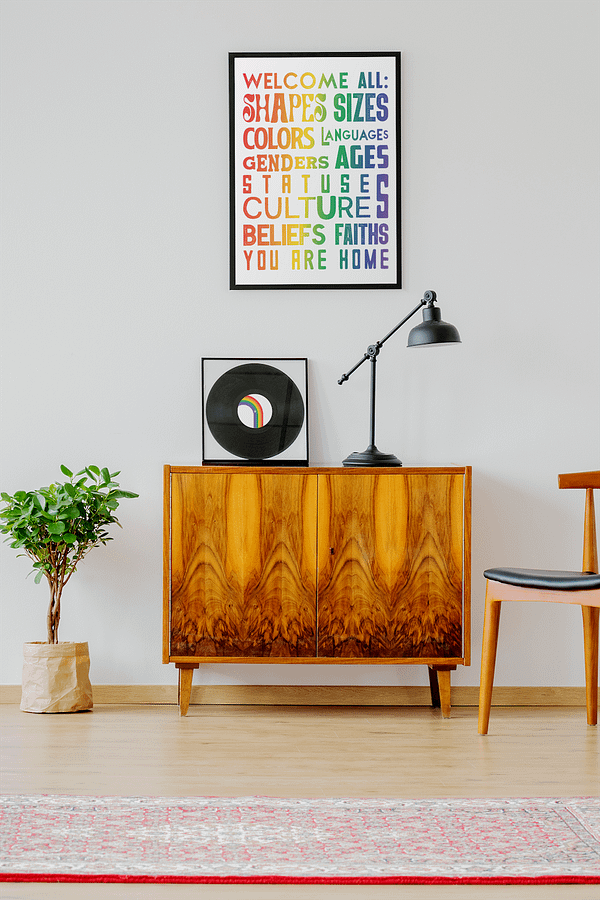 LGBTQ+ Wall Art - Pride Poster - LGBTQ Safe Space - LGBTQ Home Decor - Queer Unisex Apparel